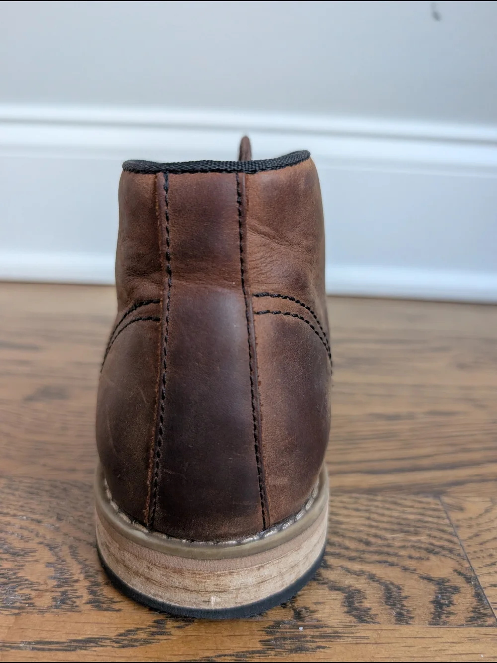 Joseph Abboud Men's Brown Leather Chukka Boots Size 10 D Ankle Desert 40RV 10D40